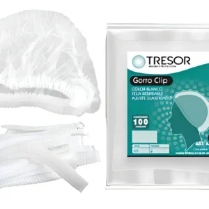 Gorro / Cofias Desechable Blanca Tresor ( 100 Unidades)