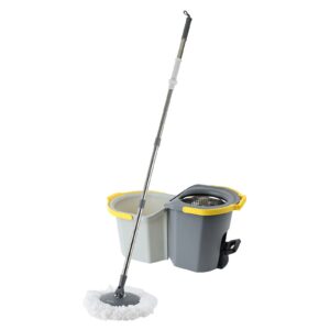 2 baldes de limpieza pedal 10 lt con mopa twist